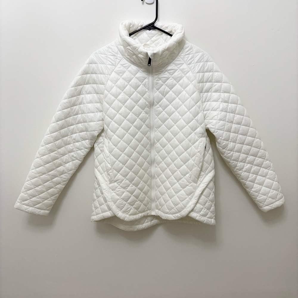 Sam Edelman White Quilted Puffer Jacket